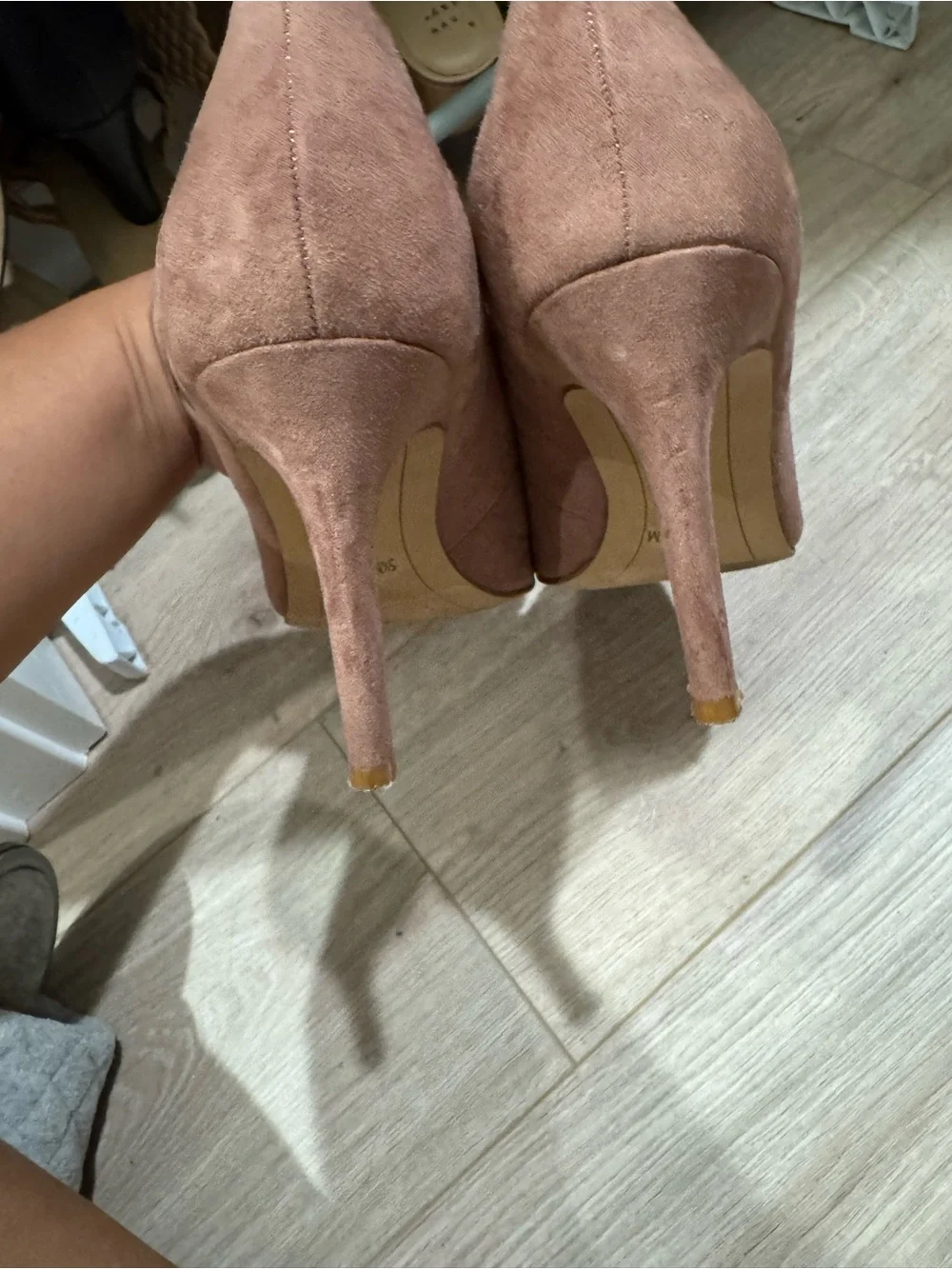 INC Pointed Toe Suede Pumps in Brown